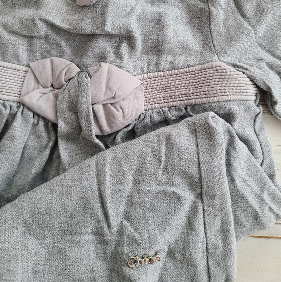 Chloe brand size 12m grey dress - Picture 2 of 2